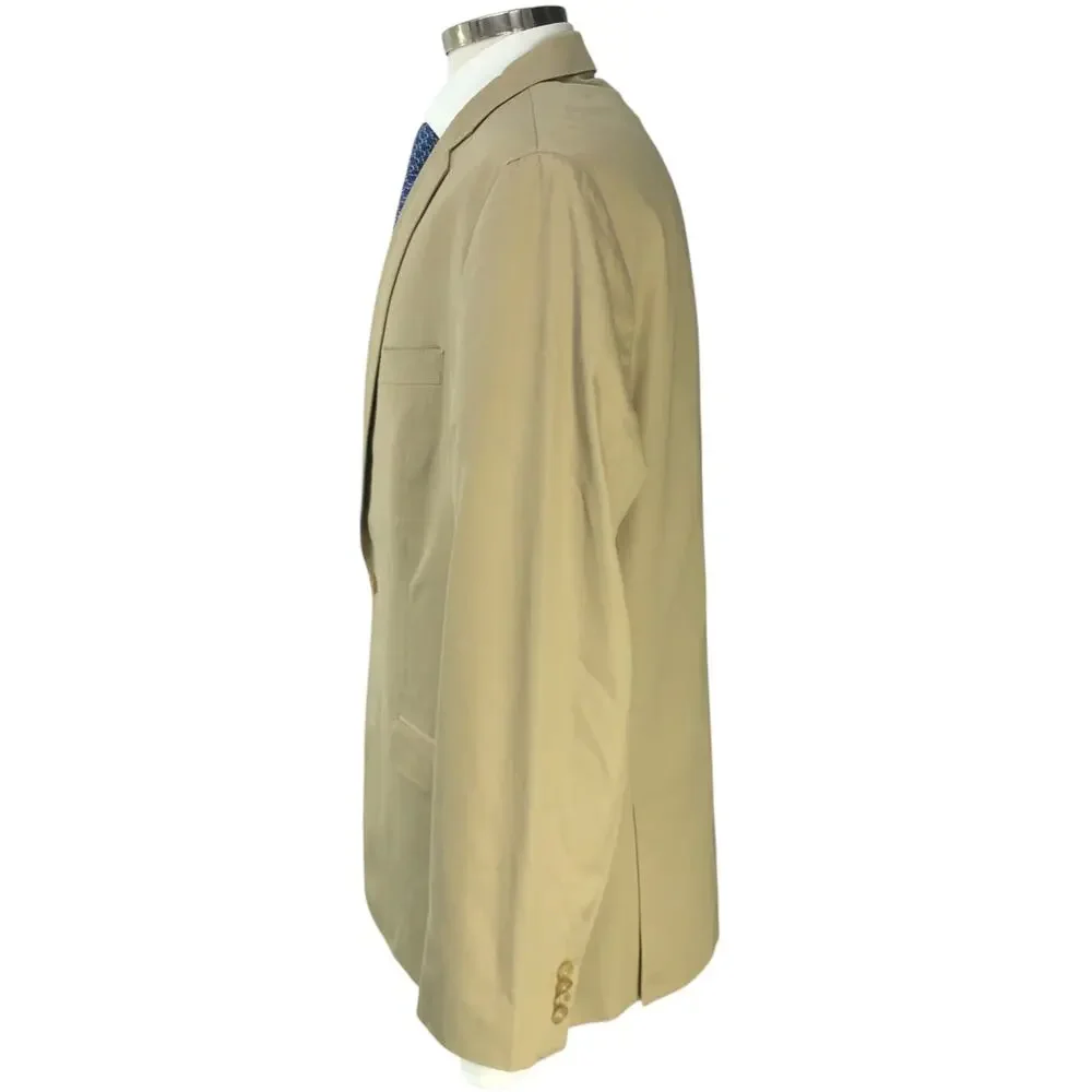 Ralph Lauren LRL Mens Size 44L Sport Coat Jacket Blazer Khaki RECENT *BLEMISHED